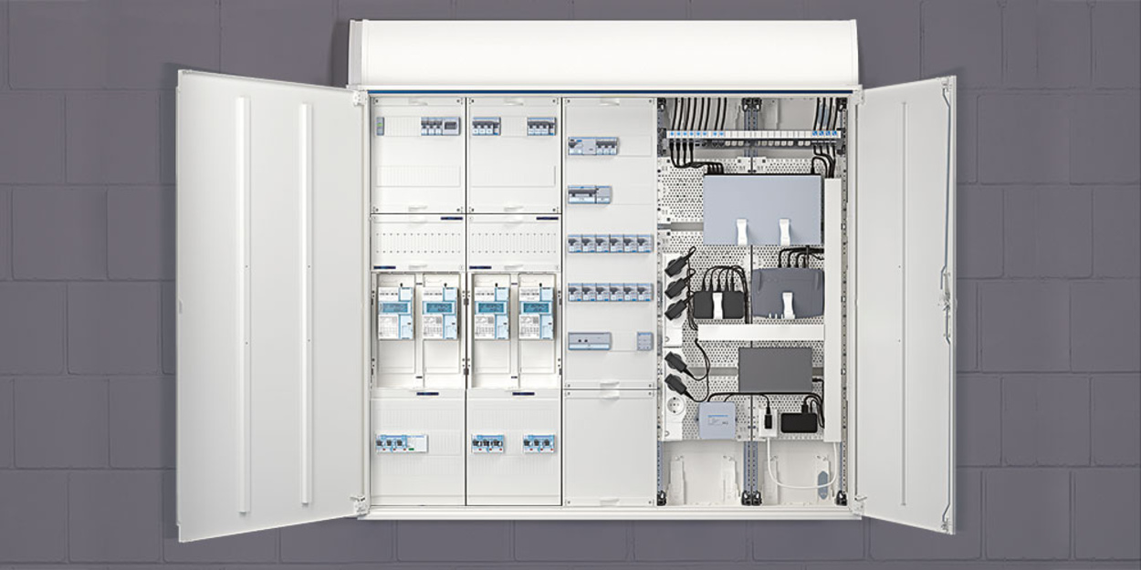 Technikzentrale bei Elektro-Behringer GmbH & Co. KG in Hasloch
